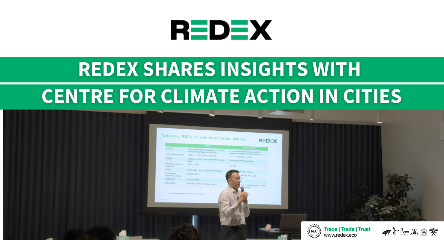 REDEX Business Development Director Alex Loh shared insights on Renewable Energy Certificates (RECs) with the Centre for Climate Action in Cities