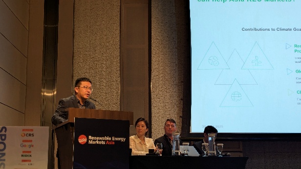 REDEX colleague sharing about Renewable Energy Certificates (RECs).